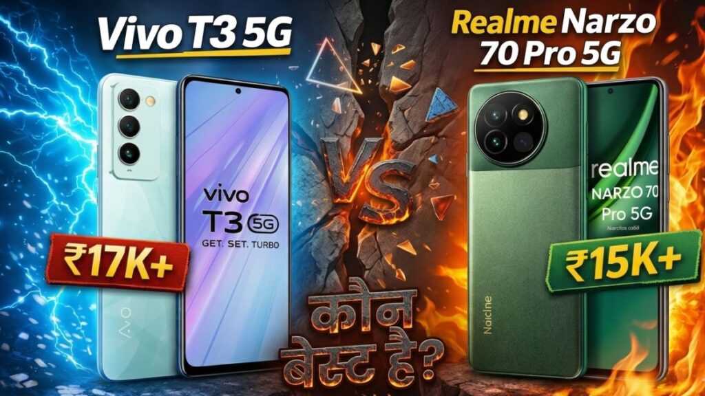 Vivo T3 5G vs Realme Narzo 70 Pro 5G
