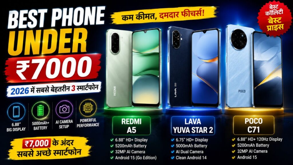 Best Phone Under 7000